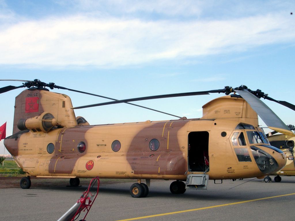 Marruecos recibirá tres Chinook de segunda mano